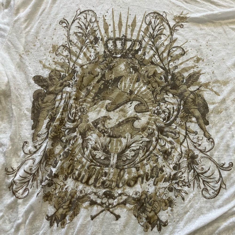vintage billabong semi see through shirt